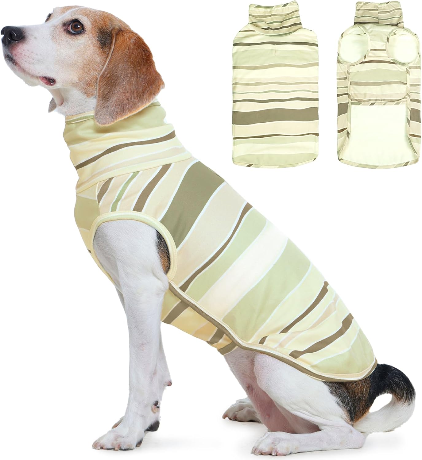 ROZKITCH Dog Sweater Pullover Cold Weather Vest for Dogs, Stretchy Sweatshirt & Soft Jacket with Leash Hole for Indoor and Outdoor Use Girl & Boy Dachshund ShallowCoffee L