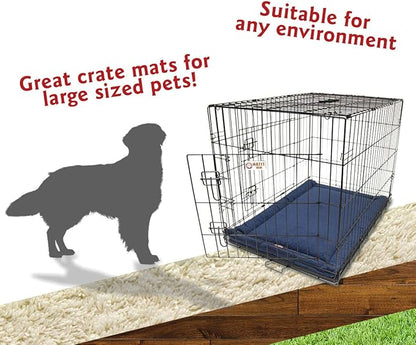 42" Villa Navy Blue Crate Dog Bed Mat By Majestic Pet Products