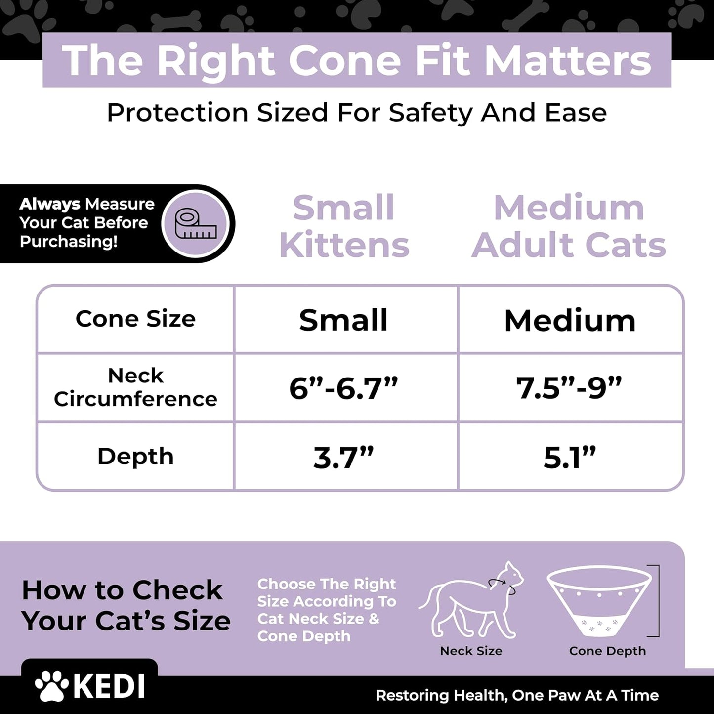Cat Recovery Cone Kit Post Surgical Soft Pet Vest, Collar, and Non-Irritating Protection Cone for Cats - Comfortable Injury Care Solution (Black, S)