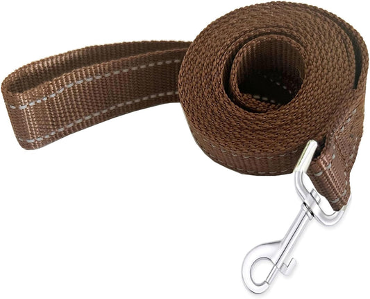 Reflective Dog Leash 4Ft /5 Foot /6 Feet Long, 1 Inch Wide, for Small and Medium Dogs