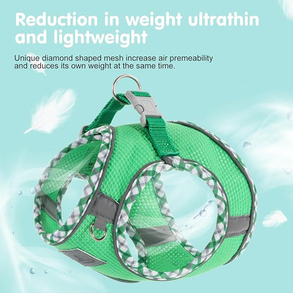 Dog Harness and Leash Set, No Pull Pet Harness for Small Dogs Easy Walking,Soft Breathable Small Dog Harness,Adjustable Reflective Step in Vest Harness for Puppy ,kitten, Cats