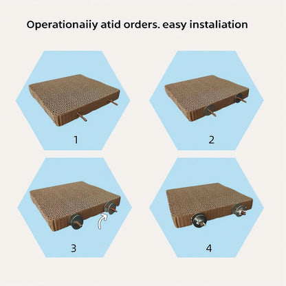 2-Pack Bird Platform Perch | Foraging & Shredding Toy for Parakeets Cockatiels Conures | Chewable Cardboard Perch Stand for Small Parrots Cage