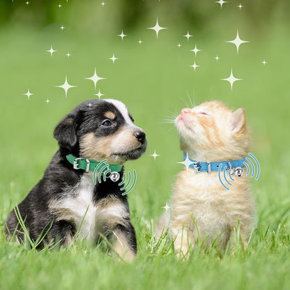 S Dog Collar for Small Dogs Adjustable Dog Collars Cat Collar for Small Medium Large Dogs 3/8 inch Width (Khaki, S)