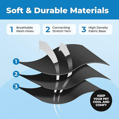 Voyager Escape Proof Cat Harness and Leash Set with Reflective Stitching, Neoprene Handle 5ft - Supports Small, Medium and Large Cats, Kittens for Walking by Best Pet Supplies - Black, XXXS