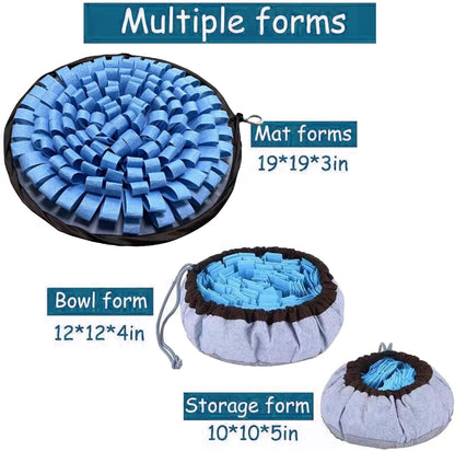 Snuffle Mat for Dogs Interactive Puzzle Feeder for Cognitive Mental Stimulation Anti Boredom Dog Toys for Puppy Games Enrichment Toy & Cat Activity Rug Indoor Outdoor