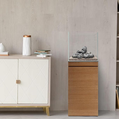 UNS Ultra Clear Rimless Tank - 16.9GAL | 64L - 15.74x15.74x15.74 | 40x40x40 CM, 6mm Glass Thickness, Leveling Mat Included - Low Iron, High Clarity Fish Tank w/ 45° Mitered Edge - [40C]