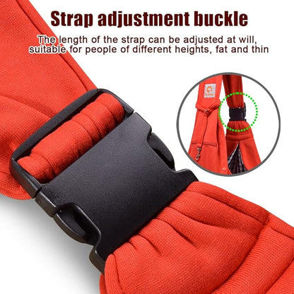 Tomkas Small Dog Sling Carrier - Zipper Pocket & Adjustable Strap - for 3-10 lbs Pets(Red)