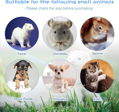 Rypet Animal Harness and Leash - Soft Mesh Pet Harness With Safe Bell, No Pull Comfort Padded Vest for Small Pet Blue M