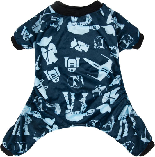 CuteBone Small Dogs Outfit Soft Puppy Onesies Pjs Dog Pajamas Pet Coat Cat Apparel Comfy Doggie Jumpsuit Bodysuit for All Seasons P47L