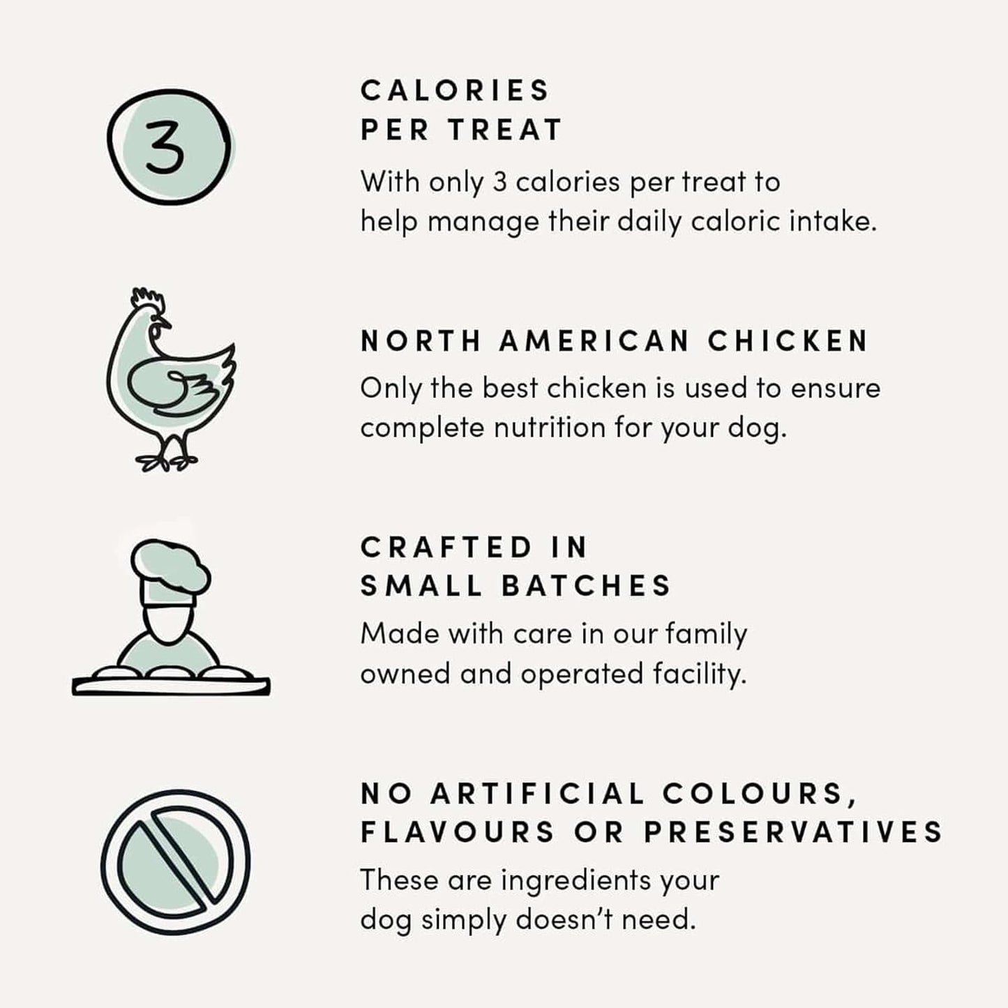 Crumps' Naturals Semi Moist Chicken Mini Trainers 4.2oz /120g