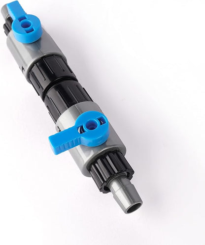 LANDEN Double Tab Connector for Aquarium, Canister Filter Hose Connector, Fish Tank Water Flow Control, Quick Release Valve, (1/2"(12/12mm))