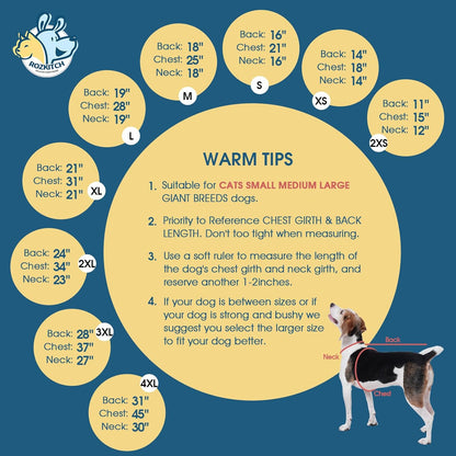 ROZKITCH Dog Winter Coat Soft Fleece Dog Pajamas, Pet Windproof Warm Cold Weather Jacket Vest with Reflective Zipper, Jumpsuit Apparel Outfit Clothes for Medium Dog Dinosaur S