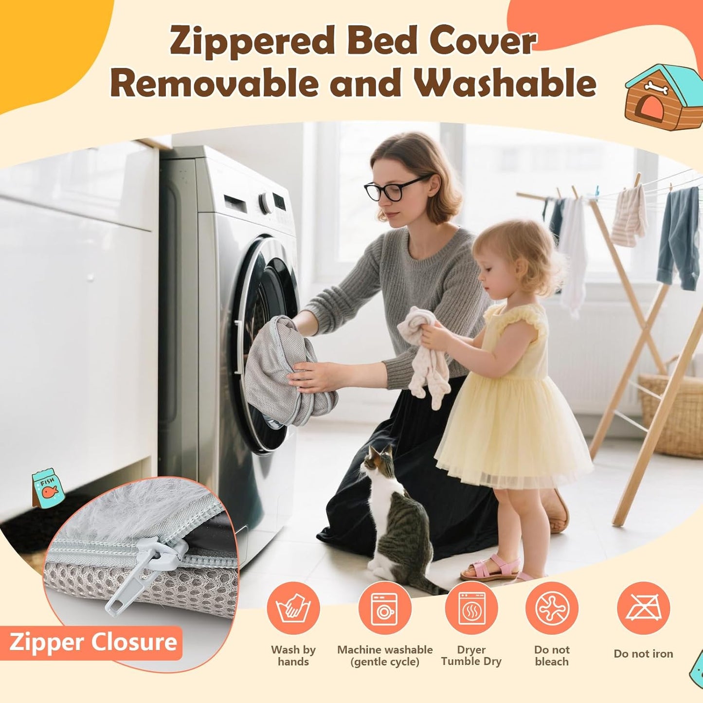 X-Large Cat Desk Bed – 19"x15" Spacious Nest, Dual Clamps & Sunken Hammock Design, Comfy Cat Desk Hammock with Faux Rabbit Fur Cover, Removable & Washable, Holds Up to 40lbs