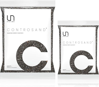 UNS Controsand - Vesuvius, 3L - Natural Freshwater 3-5 mm Dark Gray Gravel - Decorative Small Rocks for Aquascaping Planted Tank - Aquarium Terrarium Substrate for Betta, Shrimp, Fish, Reptile Decor