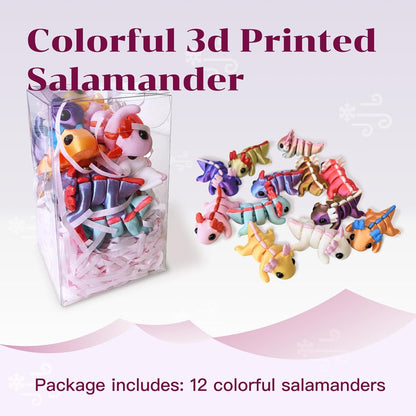 Mini 3D Printed Dragon Egg and 3D Printed Fidget Animals，Toy Fidget Bulk，Animal Miniature Figurines，Mini Egg Fillers，Teen Carnival Prizes (12pcs anmals)