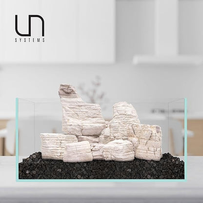 UNS Controsand - Vesuvius, 3L - Natural Freshwater 3-5 mm Dark Gray Gravel - Decorative Small Rocks for Aquascaping Planted Tank - Aquarium Terrarium Substrate for Betta, Shrimp, Fish, Reptile Decor