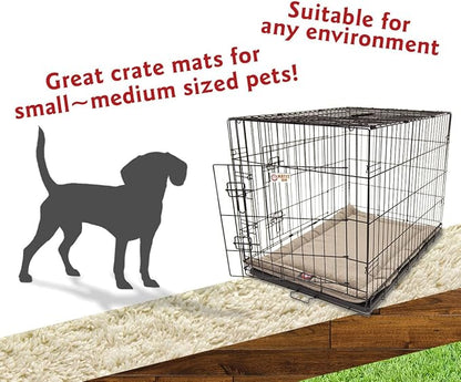 Majestic Pet Orthopedic Memory Foam Dog Crate Mat - Plush Pet Bed Pad for Crates & Kennels | USA Crafted | 30"x21" Villa Pearl
