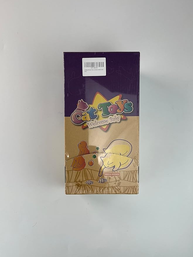 CHIWAVA 36 Pack Plastic Noisy Cat Toy Balls with Bell Kitten Chases Toy 8 Type Assorted Color Size