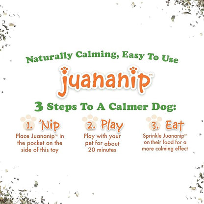 Doggijuana Tuffer Chewer Plush Dog Toy | Funny Dog Toy Plush with Juananip Catnip for Dogs | Calming Aid for Dogs | Interactive Squeaky Chew Toy for Play (Grilled Cheese)