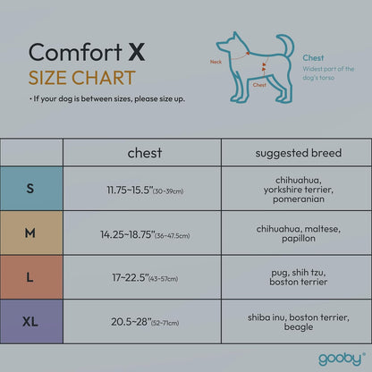 Gooby Comfort X Head in Harness - Pink, Small Harness Patented Choke-Free X Frame - Perfect on The Go Harness for Medium Dogs No Pull or Small Dogs for Indoor and Outdoor Use