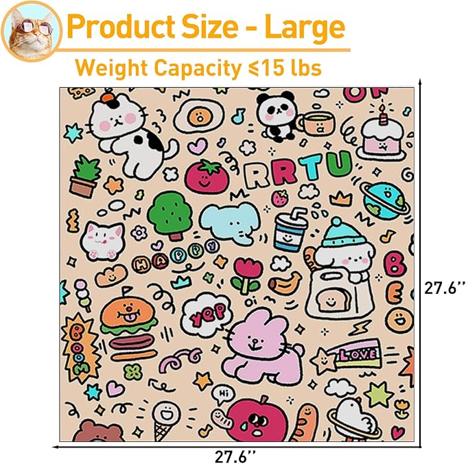 Cat Grooming Wrap | 27.6" Self-Adherent Calming Swaddle for Nail Clipping, Medicine, Ear Cleaning | Anti-Scratch & Escape-Proof, Fits ≤15 lbs, Large