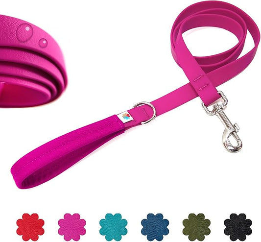 Wildebeest Funston Waterproof Dog Leash - Heavy Duty 6 ft Long Leash for Small, Medium and Large Dogs - 1000D Nylon Scratch & Stink-Resistant & Pill-Free - Nylon Wrap Handle (3/4" Wide, 6 ft Length)