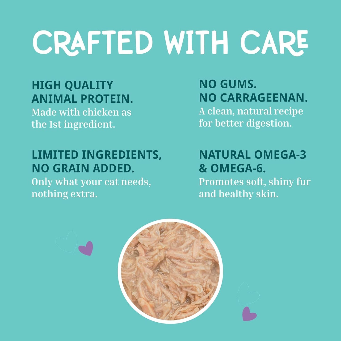 LOVE, NALA - Single Protein Chicken Flaked Wet Cat Food - Hydration Broth, Natural, Grain-Free, Non-GMO, No Gums, No Carrageenan, Human-Grade Chicken, Added Vitamins & Minerals - 2.8 oz, 12 Cans