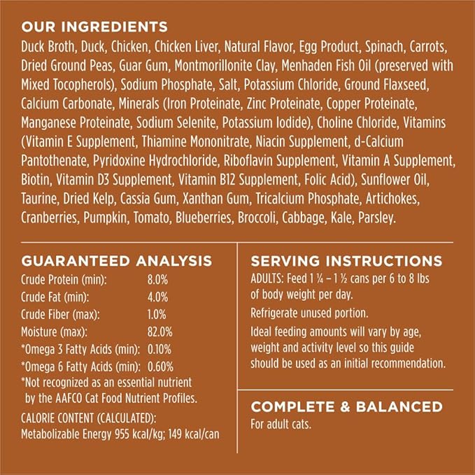 Instinct Flaked Entrée Wet Canned Cat Food - Duck, 5.5 oz. Cans (Pack of 12)