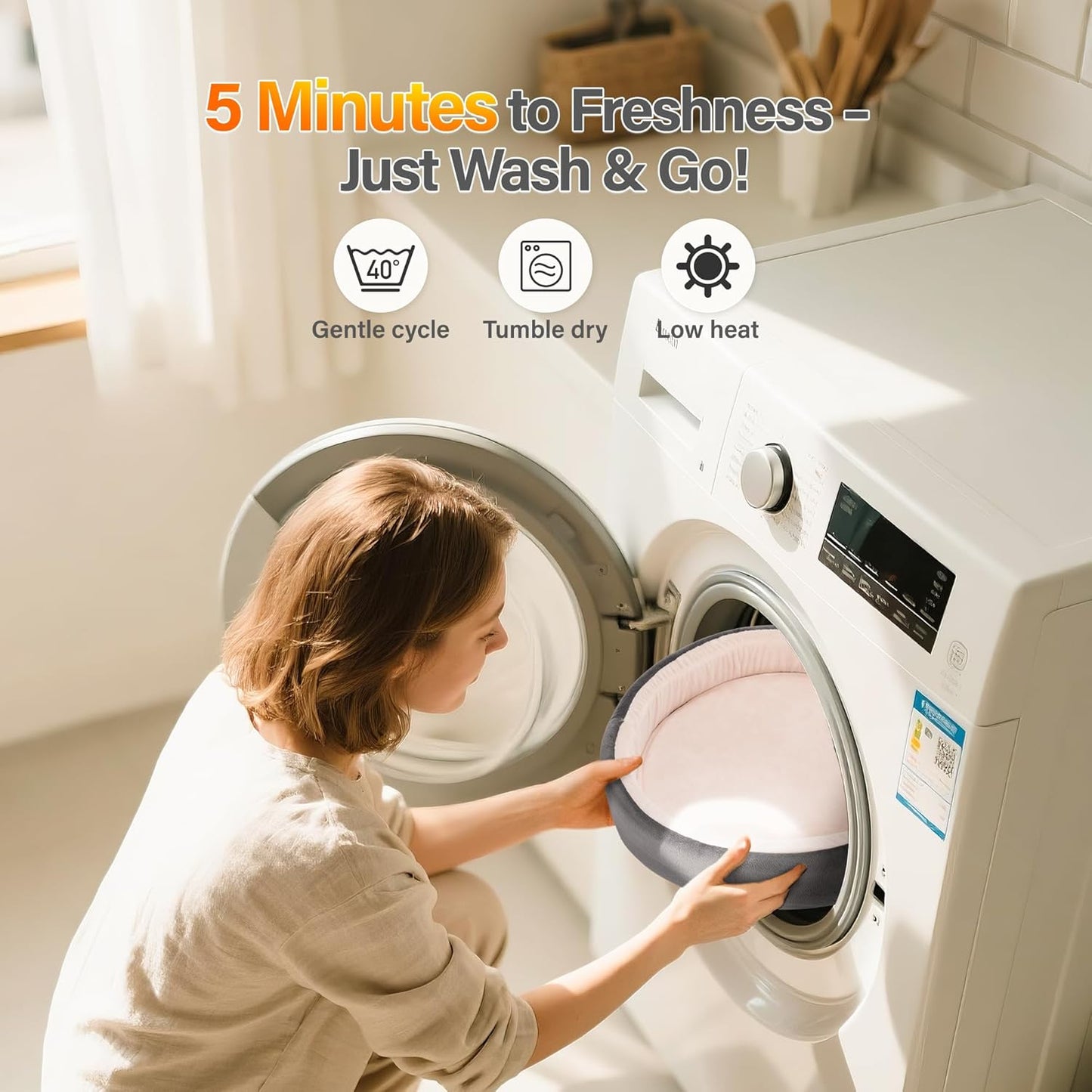 Cat Bed for Desk – Adjustable Metal Cat Bed with Headphone Holder, Scratch-Resistant Pet Shelf for Small Spaces, Modern Desk Cats Perch for Home/Office - Gray