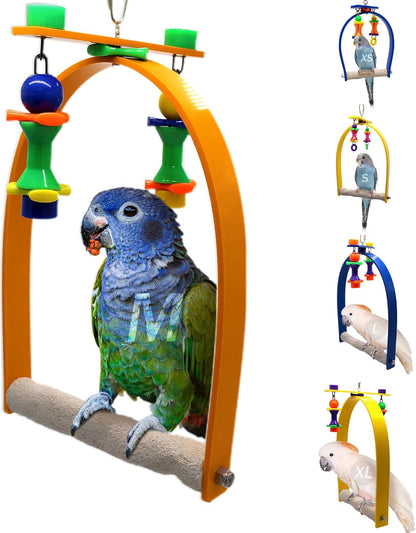 Sweet Feet and Beak Medium Whirly Bird - Perfect Cage Toy Stimulates Visual and Physical Activity - Safe, Non-Toxic, Cage Accessories for Medium Birds