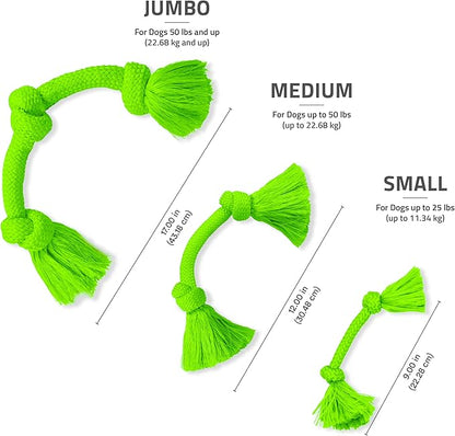 Playology Dog Toys | Dri-Tech Rope Toy Tug of War Rope for Aggressive Chewers | Jumbo Sweet Potato Scented Toy - Easy to Clean and Made from Non Toxic Materials