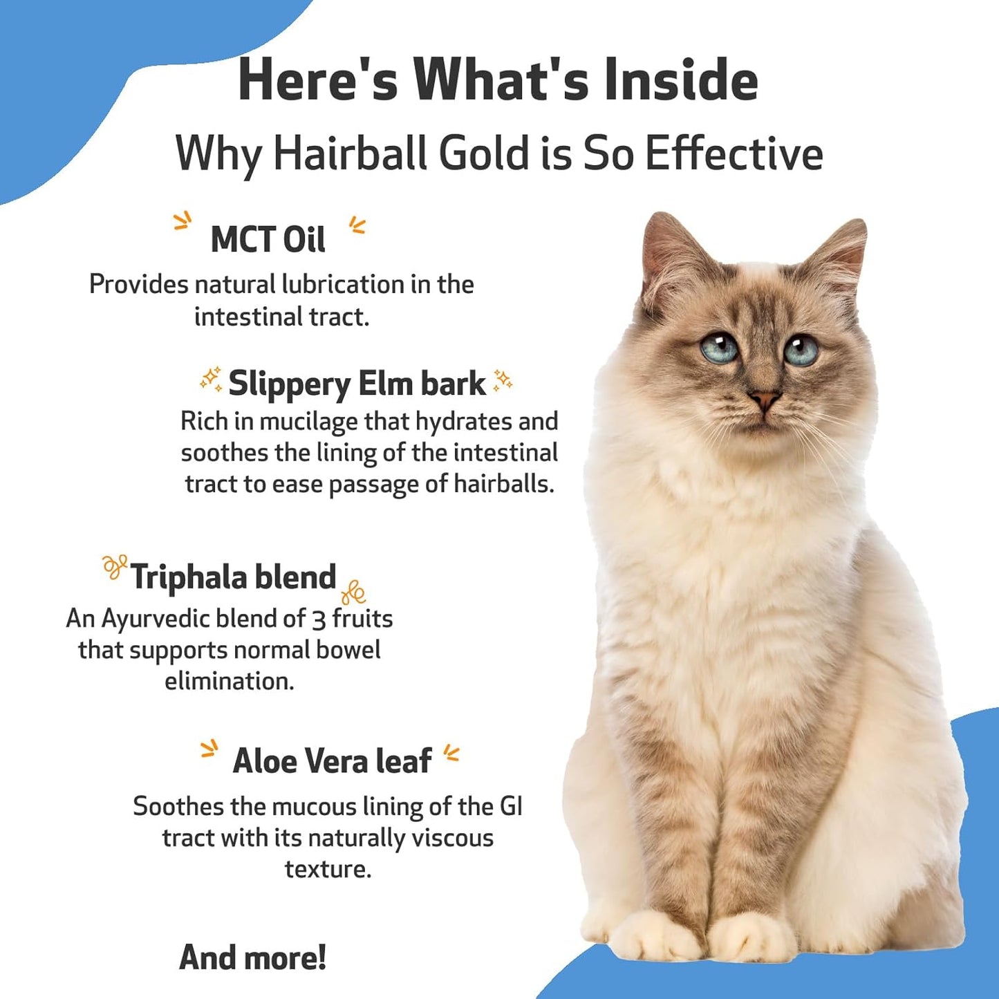 Pet Wellbeing Hairball Gold for Cats - Vet-Formulated - Eases Passage of Hairballs Through Digestive Tract - No Mineral Oil, All-Natural Lubrication - 2 oz (59 ml)
