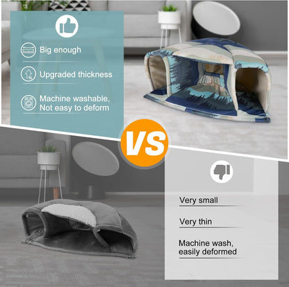 Unicorn Catcher Guinea Pig Hideout Large Guinea Pig Bed Cozy Guinea Pig House Warm Guinea Pig Tunnel Washable Guinea Pig Accessories for Small Pet Hamster/Chinchilla/Bunny