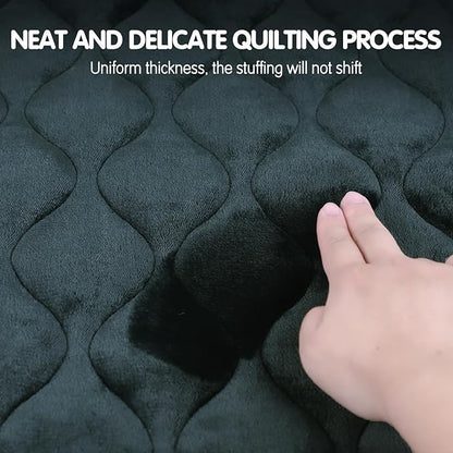 furrybaby Dog Bed Mat Flat Crate Mat with Anti-Slip Bottom Machine Washable Pet Kennel Pad for Dog Sleeping (L 42x28'', Grey Mat)