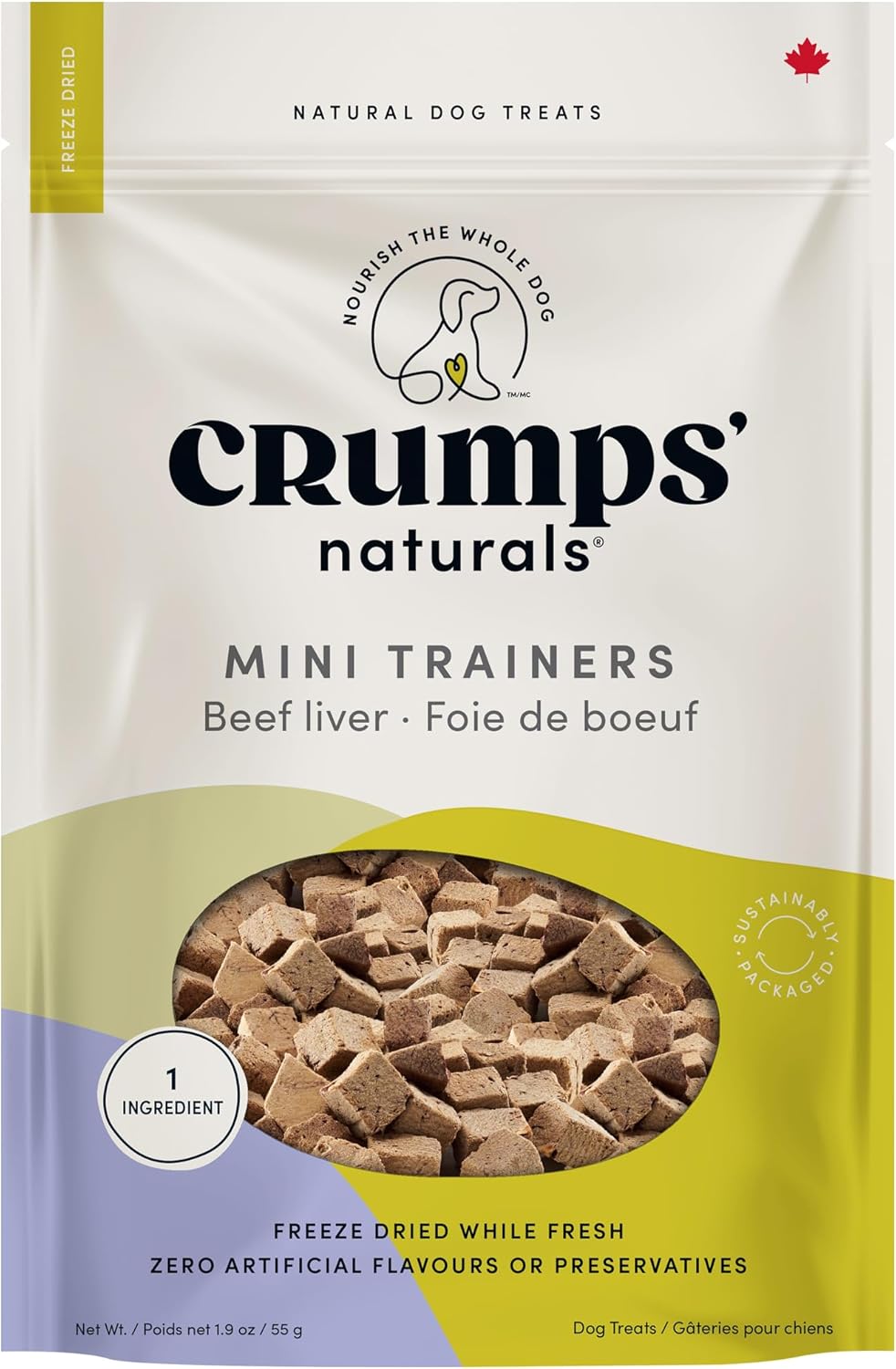 Freeze-Dried Beef Liver Mini Trainers 1.8 oz