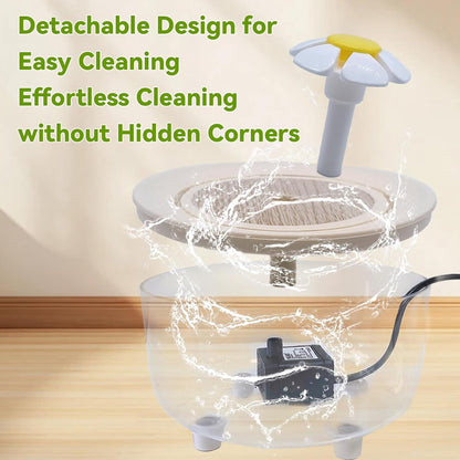 kathson Parrot Bathtub,Automatic Bird Bath Shower,Parakeet Bath Tub with Petal Circulating Filter Fountain,Birds Cage Bathing for Small Medium Parrots Lovebirds Conures Finches Cockatiels Budgie