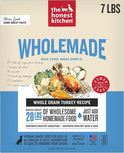 The Honest Kitchen Wholemade™ Whole Grain Turkey Dog Food, 7 lb Box