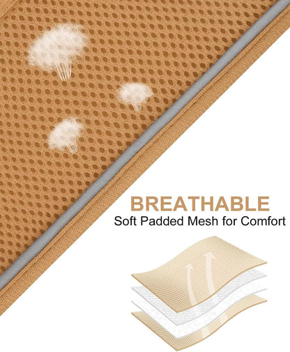 Joytale Small Dog Harness, Breathable Mesh Step-in Vest, Reflective Soft Padded Harnesses Small Sized Dog for Walking, Brown, S