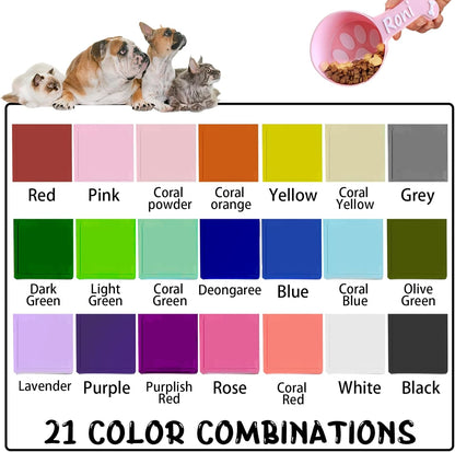 ubjva Personalized Dog Food Scoop Custom Cat Food Measuring Cup with Name Pet Accessories Gifts for Pet Lover