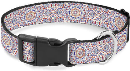 Paisley Flower Floral Mandala Dog Collar Cat Big Neck Collars Soft for Small Extra Large Heavy Duty Pet Dogs