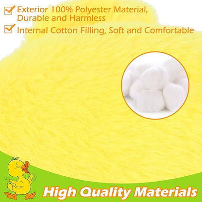 EXPAWLORER Plush Squeaky Duck Dog Toy - Soft Stuffed Small Dog Toys Cute Yellow Duck, Best Birthday Gift Interactive Filled Chew Toys for Puppy Small Medium Dogs Biting Training Teething, 2 Pack