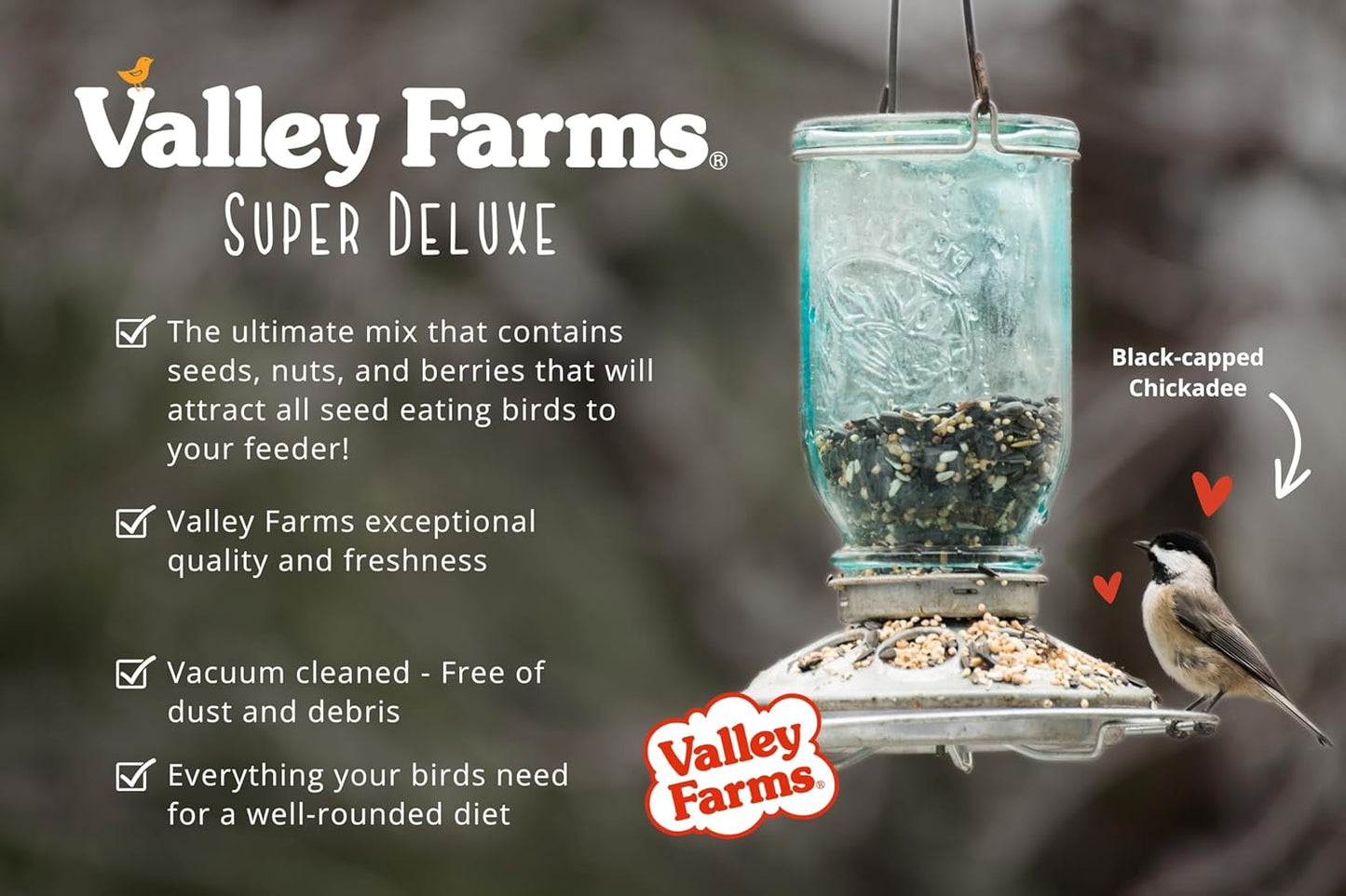 Valley Farms Super Deluxe Wild Bird Food (40 LBS)