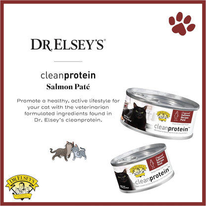 Dr. Elsey's cleanprotein Original Salmon Recipe Wet Cat Food 5.3 oz (Pack of 24)