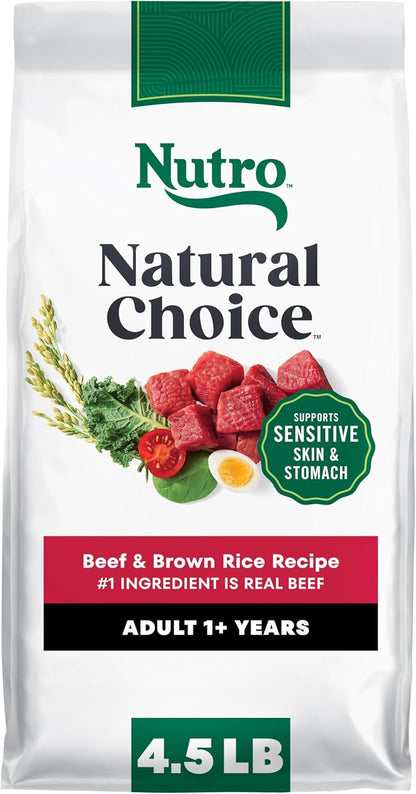 Nutro Natural Choice Beef & Brown Rice Adult Dry Dog Food Recipe, 4.5 lb. Bag