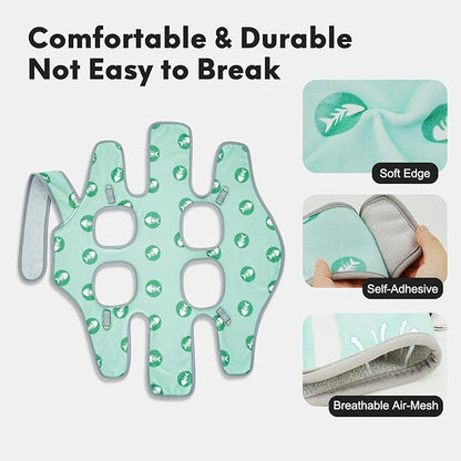 Supet Cat Grooming Hammock, Self-Adherent Cat Wrap for Cutting Nails, Anti-Escape Calming Wrap for Medicine, Nail Clipping, Teeth Brushing, Ear Cleaning