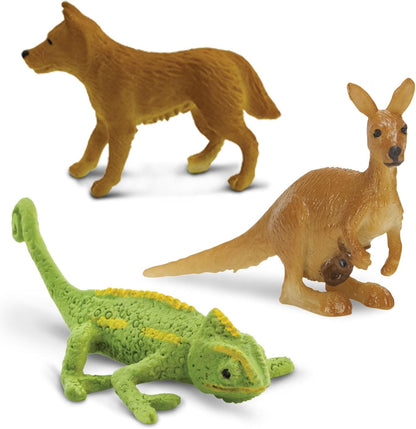 Safari Ltd. Good Luck Minis Desert Fun Pack - 8 Pack of (1) Inch Animal Figures - Toy for Boys, Girls & Kids Ages 5+