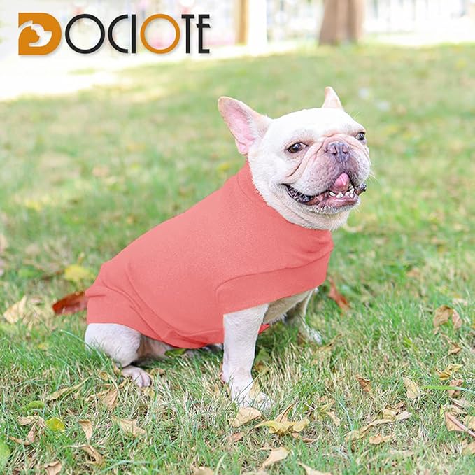 Small Dogs Fleece Dog Sweatshirt - Cold Weather Hoodies Spring Soft Vest Thickening Warm Cat Sweater Puppy Clothes Sweater Winter Sweatshirt Pet Pajamas for Small Dog Cat Puppy (Large, Red)