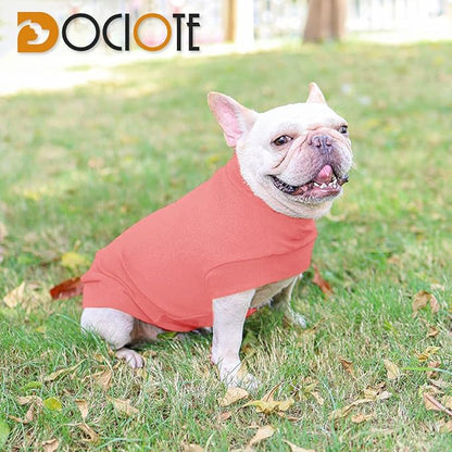 Small Dogs Fleece Dog Sweatshirt - Cold Weather Hoodies Spring Soft Vest Thickening Warm Cat Sweater Puppy Clothes Sweater Winter Sweatshirt Pet Pajamas for Small Dog Cat Puppy (Large, Red)