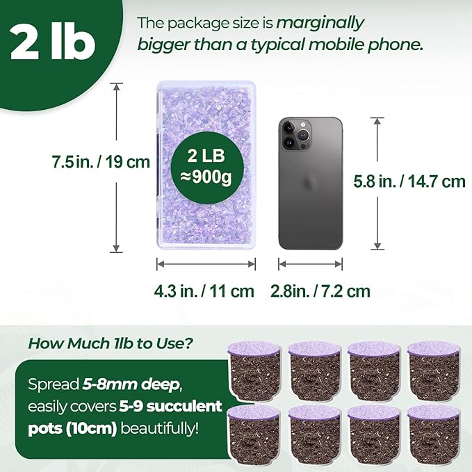 T4U Tumbled Chips Stones Crushed Crystal Quartz 2 LB, Irregular Shaped Gravels Pebble Healing Stones, DIY Smoothed Rock for Potted Plant,Resin Art,Vase Fillers Aquarium Gravel Rocks (Amethyst)