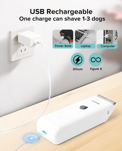 Charging Cable & Standard Size Blade Replacement for Pet Hair Grooming Clipper for Dogs & Cats